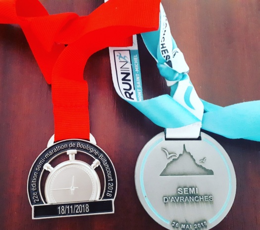 Médailles semi-marathon